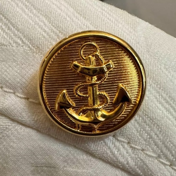 New Authentic Gucci GG Stripe Midi-Dress Ivory Gold Wool Silk Size 38 XS US 2 - Picture 6 of 13